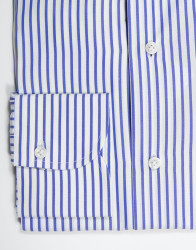 Patrick Hellmann Collection White Shirt With Blue Line And Pure Collar thumbnail 4